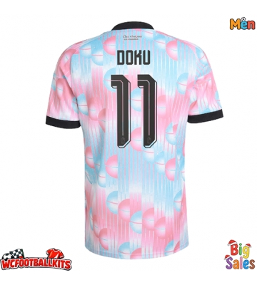 Belgium Jeremy Doku #11 Replica Away Stadium Shirt World Cup 2026 Short Sleeve